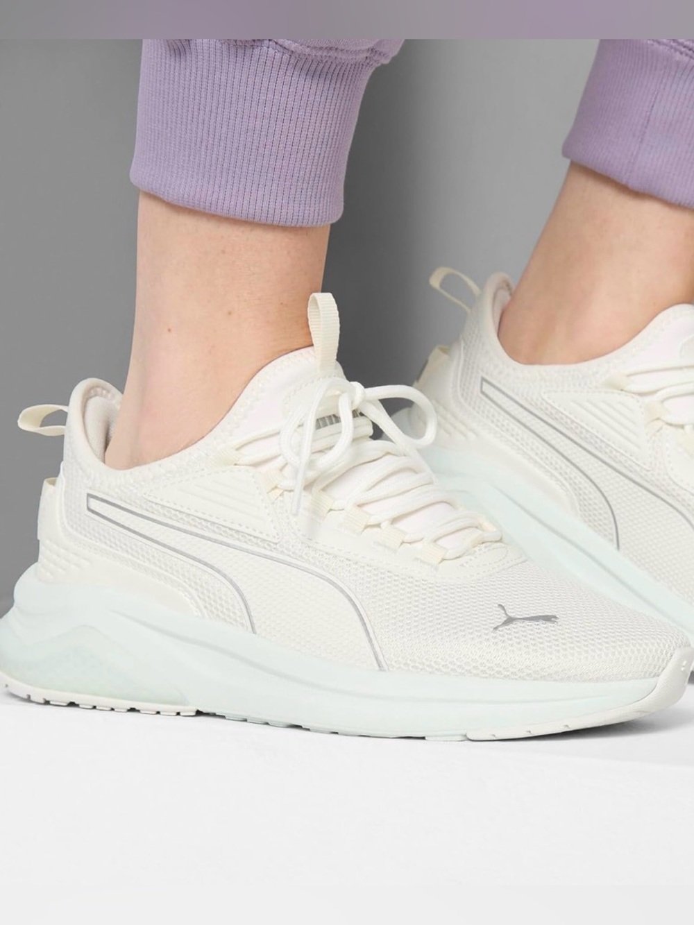 Puma Women's White Athletic Sneakers - Lightweight Casual Trainer